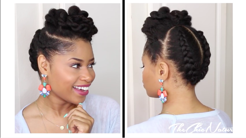 Natural Twsted Updo