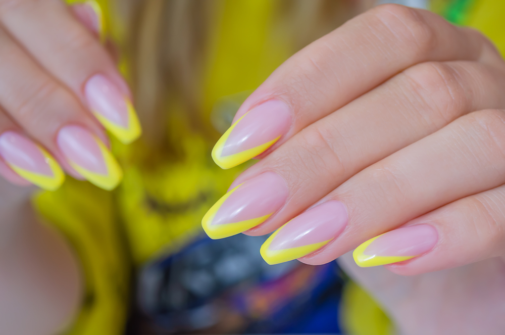yellow ballerina nails