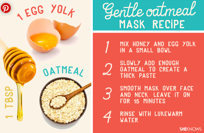 oatmeal honey face mask