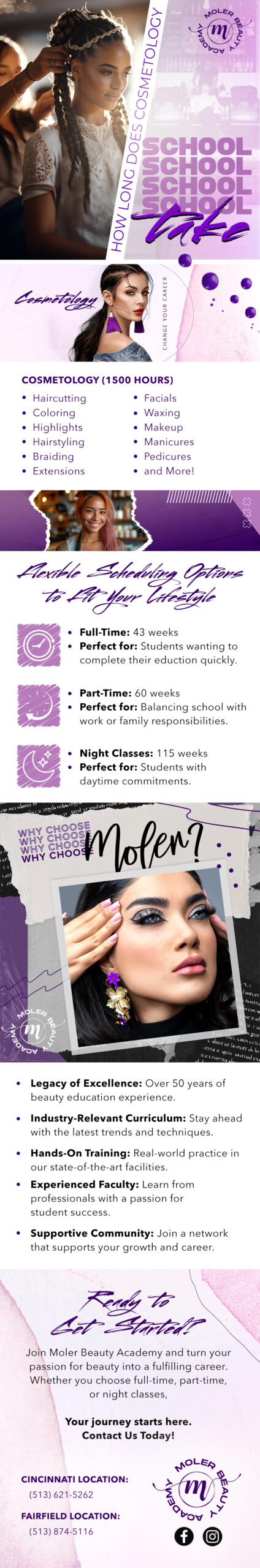 how long does cosmetology school take